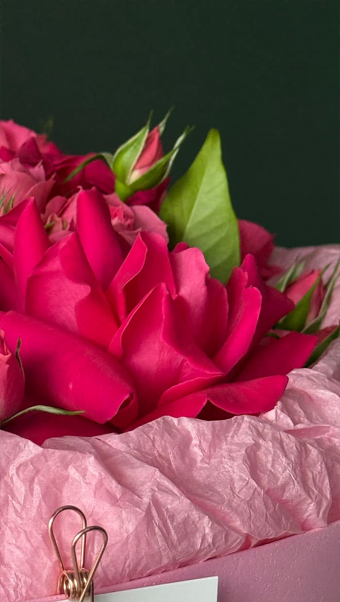 Fuchsia Rose Mix Bouquet by Holy Chic Flowers Manila, product view 3