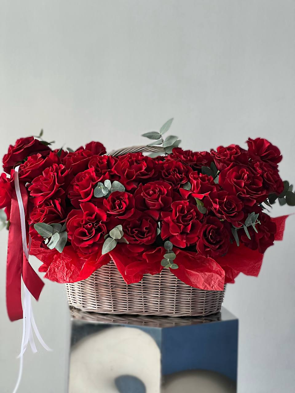 French roses basket (50 st) 505